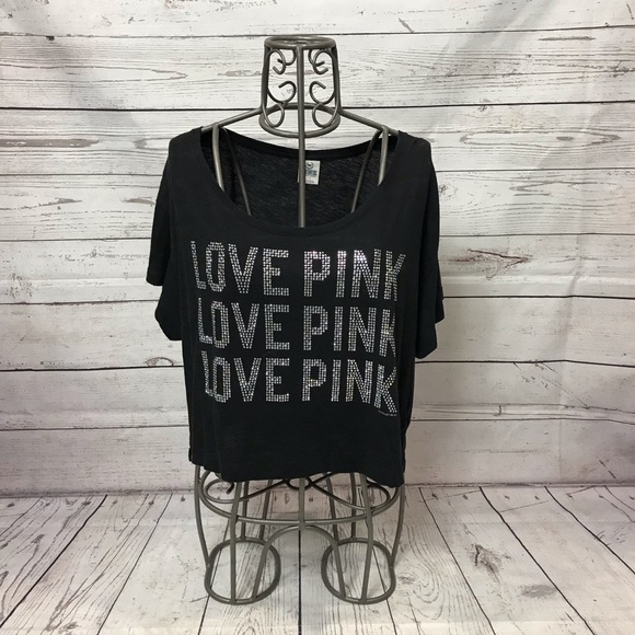 PINK Victoria's Secret Tops - PINK Victoria’s Secret Bling Crop Top